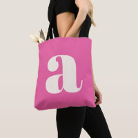 Joli monogramme rose chaud en lettrage rétro perso