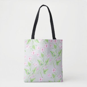 Tote Bag Joli Motif d'aquarelle aux fleurs roses