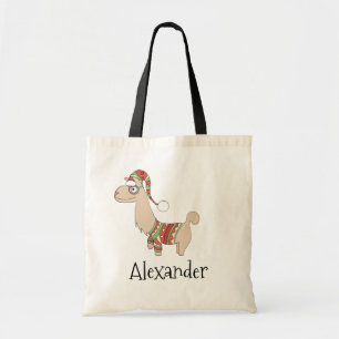 Tote Bag Joli Noël Festif Llama Enfants