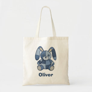 Tote Bag Joli patchwork en jean de lapin