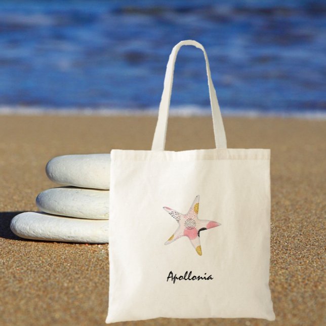 Tote Bag Joli poisson-étoiles Motif Abstrait (Créateur téléchargé)