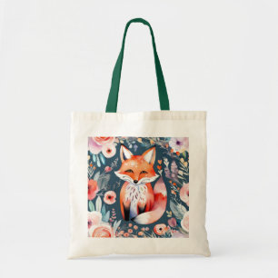 Tote Bag Joli renard floral