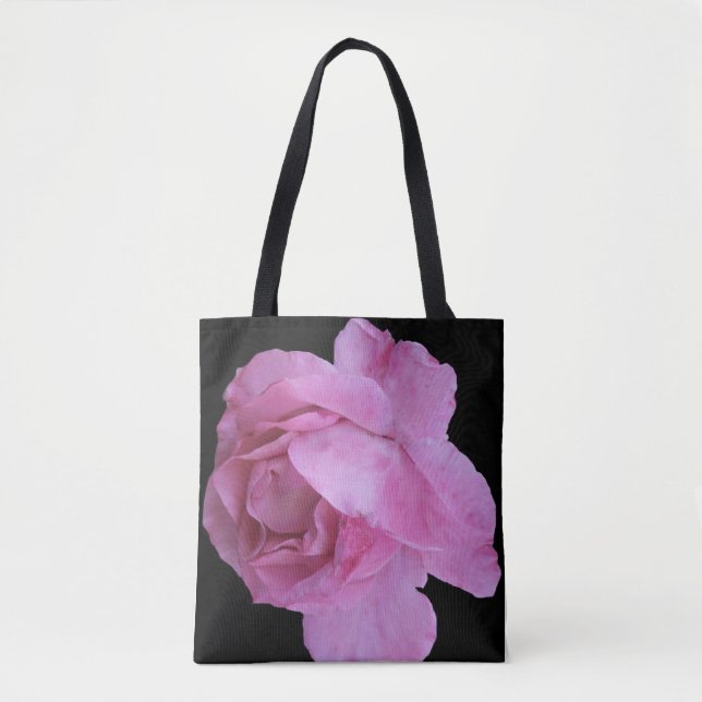 Tote Bag Joli rose rose fleurs boho mode art (Devant)