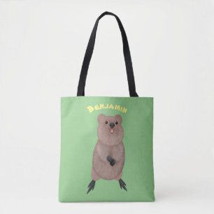 Tote Bag Joli sourire mignon dessin animé quokka