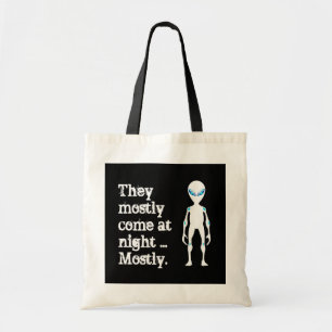 Tote Bag Jolie citation alien blanche noire