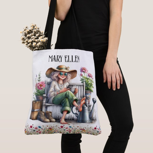 Tote Bag Jolie Dame Senior - Revenez ! (De près)