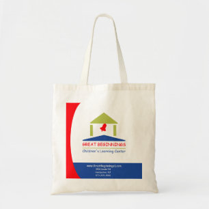 Tote Bag Jolie école personnalisée avec cloche d'école