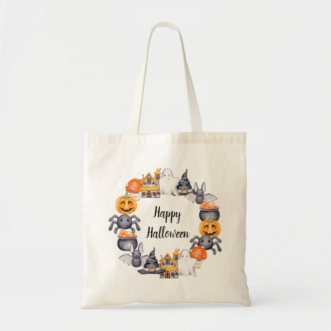 Tote Bag Jolie fête d'Halloween (Devant)
