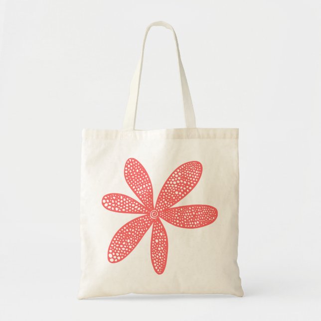 Tote Bag Jolie Fleur - Rose Tropical (Devant)