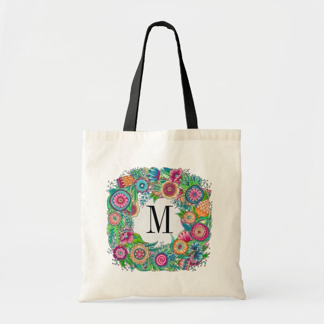Tote Bag Jolie Fourre-tout Florale (Devant)