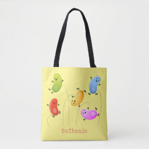 Tote Bag Jolie jellybeans bondissant dessin animé