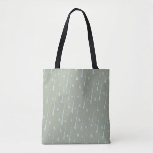Tote Bag Jolie journée pluvieuse personnalisable vert olive