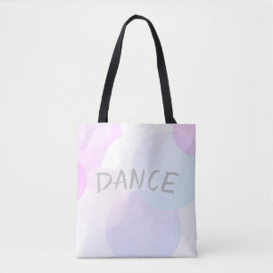 Tote Bag jolies couleurs pastel danse rose et bleu
