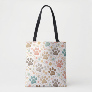 Tote Bag Jolies Empreintes de Patte