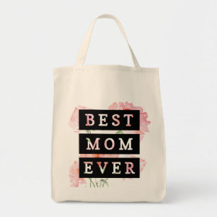 Tote Bag Jolies fleurs pour maman l Meilleure maman qui soi