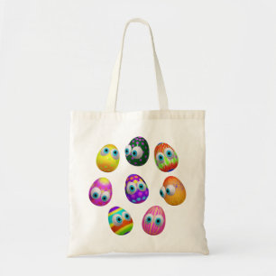 Tote Bag Jolis œufs de Pâques de dessin animé drôles