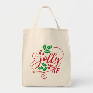 Tote Bag Jolly AF Noël Holly Humour sarcastique