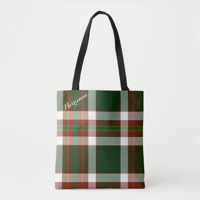 Tote Bag Jolly Holly plaid (Devant)