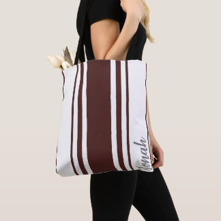 Tote Bag Jonah Minimaliste Monogramme Rayures