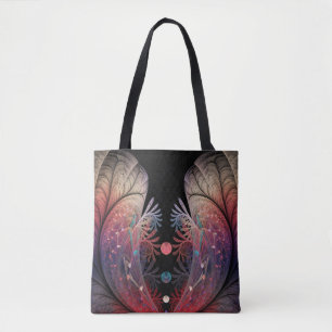 Tote Bag Jonglage Abstrait Moderne Fantaisie Art Fractal
