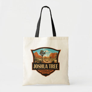 Tote Bag Joshua Tree National Park Illustration Retro