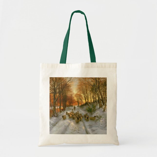 Tote Bag Joué avec des nuances d'heures du soir (Devant)