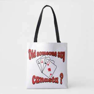 Tote Bag Jouer aux cartes Canasta