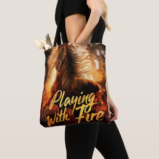 Tote Bag Jouer avec le feu :Sac fourre-tout