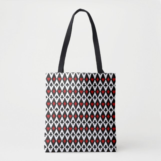 Tote Bag Jouer Carte Suits Casino (Devant)