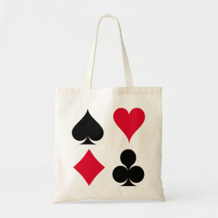 Tote Bag Jouer des symboles de cartes motif