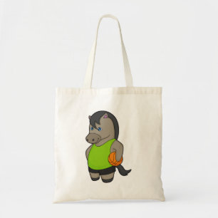 Tote Bag Joueur de basket-ball à cheval