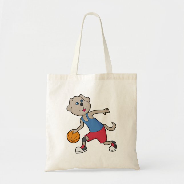 Tote Bag Joueur de basket-ball de chien (Devant)