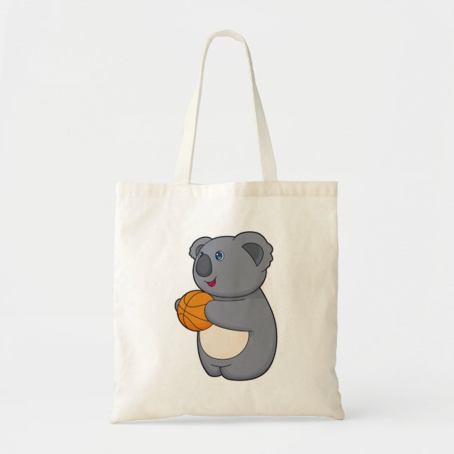 Tote Bag Joueur de basket-ball de Koala (Devant)