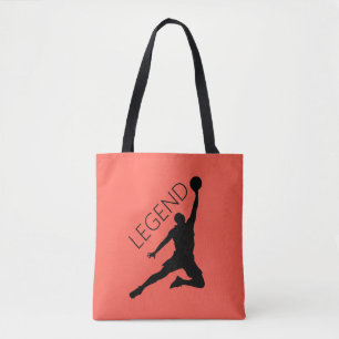 Tote Bag Joueur de basketball Silhouette