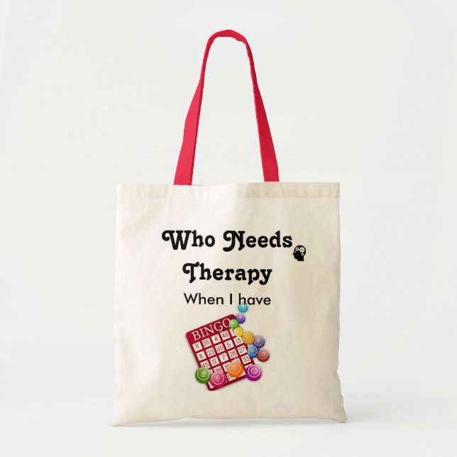 Tote Bag Joueur de Bingo branché Drôle Citation de Bingo (Devant)