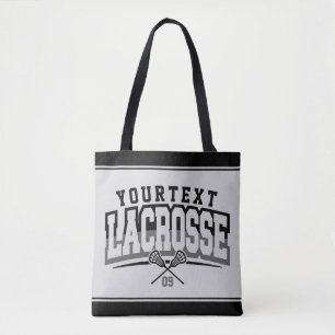 Tote Bag Joueur de crosse personnalisé AJOUTER LE NOM D'Équ