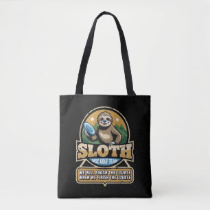 Tote Bag Joueur de Disc Golf Drôle de Paresseux Joueur de D