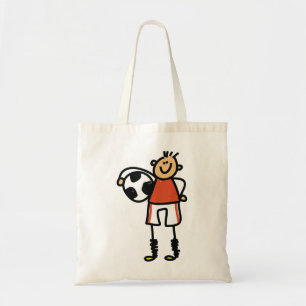 Tote Bag Joueur de football garçon silhouette football