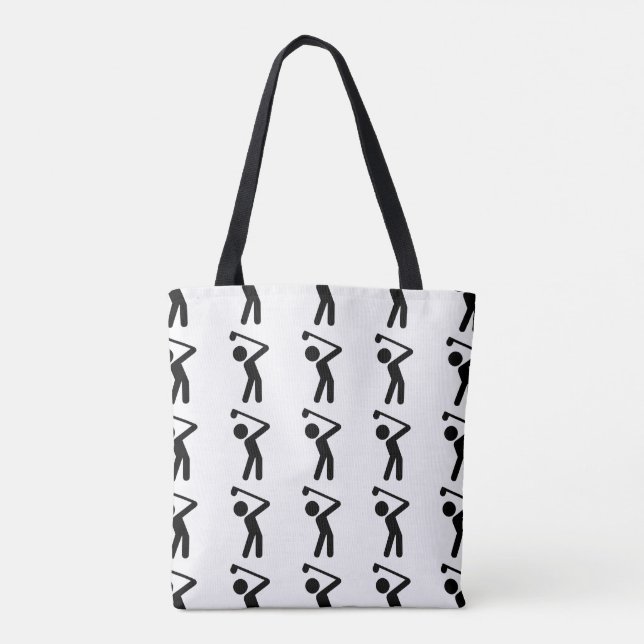 Tote Bag Joueur de golf (Dos)