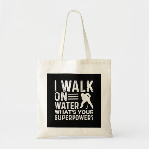 Tote Bag Joueur de hockey Je marche sur l'eau