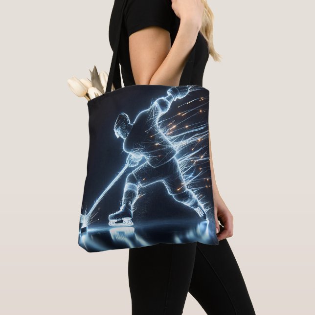 Tote Bag Joueur de hockey sur glace (De près)