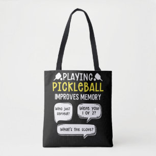 Tote Bag Joueur de Pickleball de sport amusant