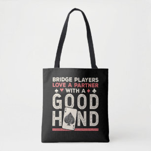 Tote Bag Joueur de pont partenaire de plaisanterie bonne ma