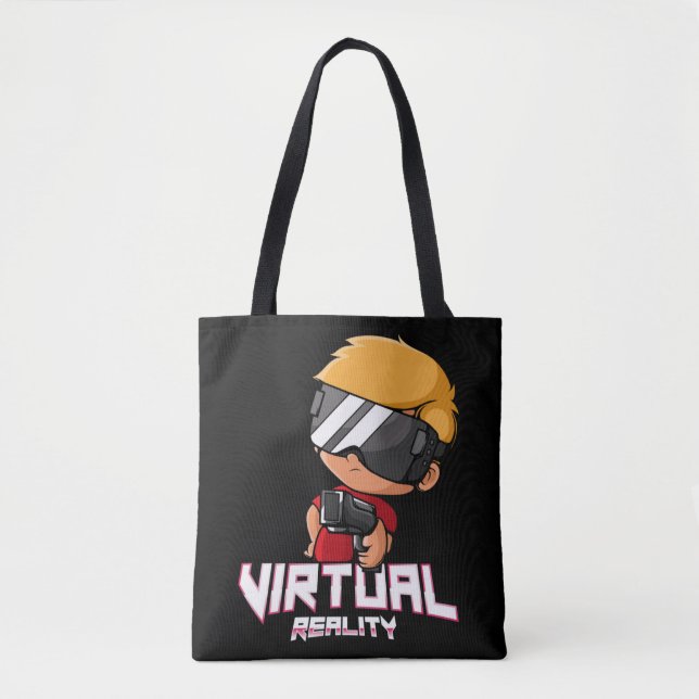 Tote Bag Joueur de réalité virtuelle (Devant)