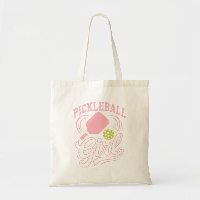 Tote Bag Joueuse de pickleball fille (Devant)