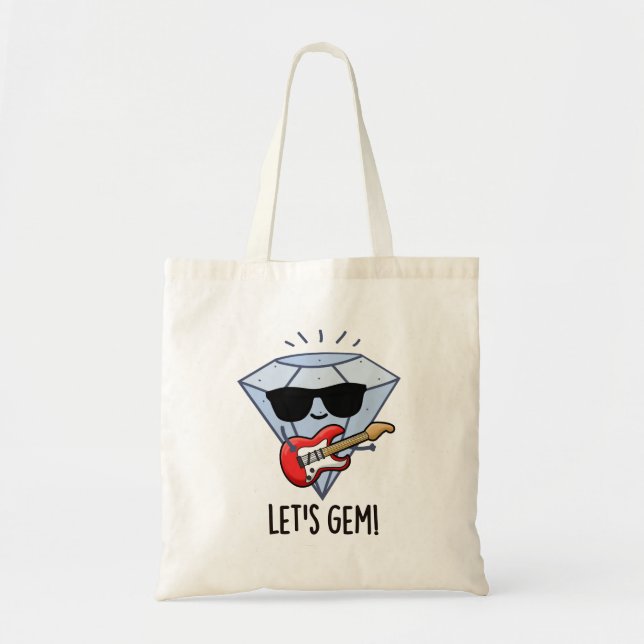Tote Bag Jouons à un joyau amusant (Devant)