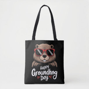 Tote Bag Jour de la marmotte cool Marmotte Février drôle