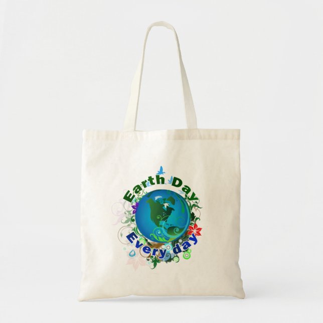 Tote Bag Jour de la terre chaque jour (Devant)