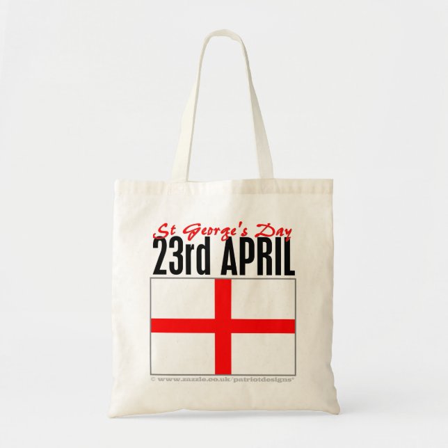 Tote Bag Jour de l'Angleterre, St George (Devant)