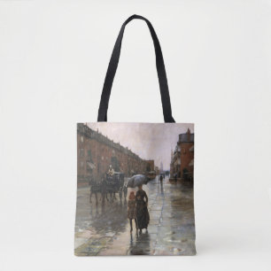 Tote Bag Jour de pluie, Boston par Frederick Childe Hassam